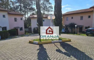 Casa em condomínio recanto dos pinheiros, 2 dormitórios, quintal, cozinha com armários - à venda, 60 m² por r$ 350.000 - chácara pavoeiro - cotia/sp