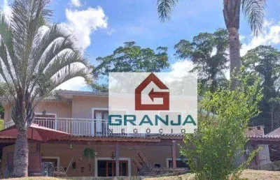 Linda casa com 3 dorms/1sts, piscina, churrasqueira! à venda, 300 m² por r$ 960.000 - granja viana - cotia/sp