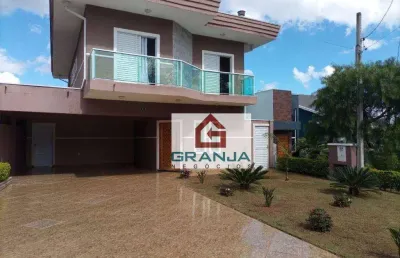 Maravilhosa casa com 3 dorms/2sts, home office, lazer! à venda, 277 m² por r$ 980.000 - granja cristiana - vargem grande paulista/sp