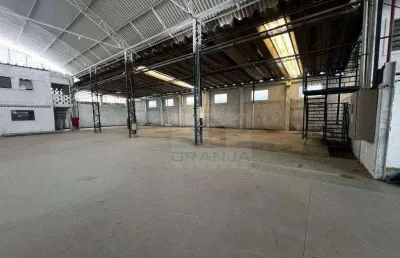 Galpão completo, salas, área de serviço, vestiário e refeitório! para alugar, 1600 m² por r$ 26.600/mês - jardim colibri - cotia/sp