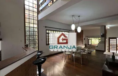 Magnífica casa com 3 suítes no san diego park - aluguel por 7.500 - granja viana/sp