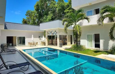 Oportunidade! casa em itacimirim – 8 suítes | condomínio de alto padrão | piscina com hidro e espaço verde!