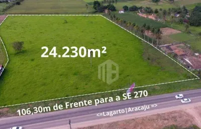 Oportunidade em lagarto/se – terreno de 24.230m² com forte vocação comercial
