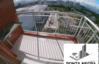 River side  com 3 dormitórios para alugar, 88 m²- ponta negra - manaus/am