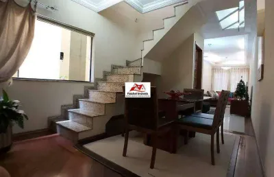 Maravilhoso sobrado com 153 m², 3 suítes, 3 vagas, sala para 3 ambientes, lavabo, copa cozinha, quintal por 980.000,00 - jd. têxtil/sp
