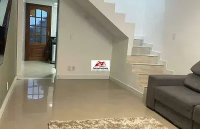 Lindo sobrado com 70m², 2 dorm., 2 banheiros, 1 vaga com móveis planejados em todos os cômodos, área gourmet por 540.000,00 - cangaiba/sp