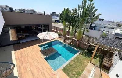 Casa com 3 dormitórios à venda, 257 m² por r$ 2.590.000,00 - condomínio dona maria josé - indaiatuba/sp