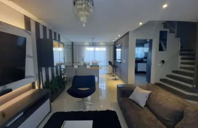 Casa em condomínio fechado com 3 quartos à venda na rua joão obrzut, 474, são braz, curitiba, 165 m2 por r$ 1.070.000