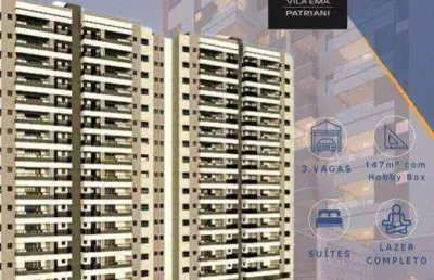 Apartamento com 3 dormitórios à venda, 151 m² por r$ 1.650.000,00 - vila ema - são josé dos campos/sp