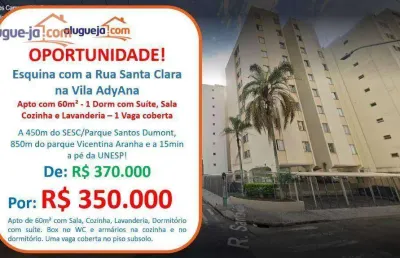 Apartamento com 1 dormitório à venda, 60 m² por r$ 350.000,00 - vila adyana - são josé dos campos/sp