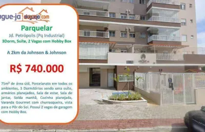 Apartamento à venda no conjunto residencial trinta e um de março - são josé dos campos/sp com  75 m²