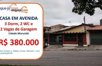 Casa com 3 dormitórios à venda, 100 m² por r$ 380.000 - cidade morumbi - são josé dos campos/sp