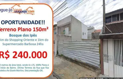 Terreno à venda no bosque dos ipês - são josé dos campos/sp com 150 m²