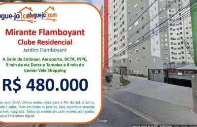 Apartamento com 2 dormitórios à venda, 53 m² por r$ 480.000,00 - parque residencial flamboyant - são josé dos campos/sp