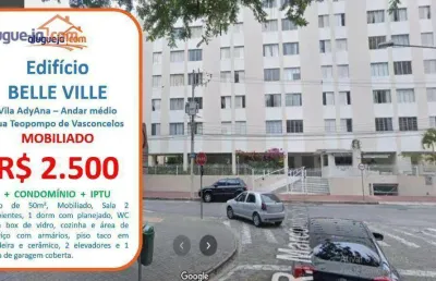 Apartamento com 1 dormitório para alugar, 50 m² por r$ 3.143,00/mês - vila adyana - são josé dos campos/sp