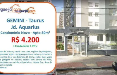 Apartamento com 2 quartos para alugar, 80 m²- jardim aquarius - são josé dos campos/sp