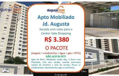 Apartamento com 1 dormitório para alugar, 34 m² por r$ 3.256,00/mês - jardim oswaldo cruz - são josé dos campos/sp