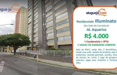 Apartamento com 2 dormitórios para alugar, 84 m² por r$ 4.760/mês - jardim aquarius - são josé dos campos/sp