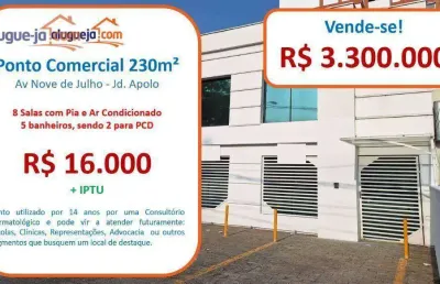 Ponto, 230 m² - venda por r$ 3.300.000,00 ou aluguel por r$ 16.270,70/mês - jardim apolo - são josé dos campos/sp