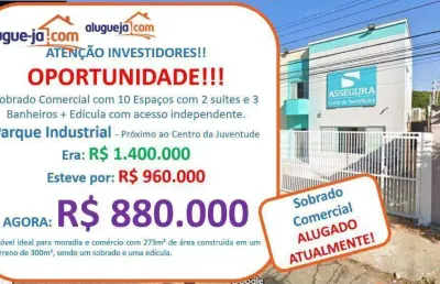 Sobrado à venda, 273 m² por r$ 980.000 - parque industrial - são josé dos campos/sp