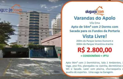 Apartamento com 2 dormitórios para alugar, 54 m² por r$ 3.405/mês - jardim apolo - são josé dos campos/sp