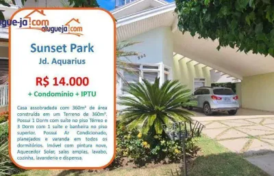 Casa com 4 dormitórios para alugar, 369 m² por r$ 14.959,00/mês - jardim aquarius - são josé dos campos/sp