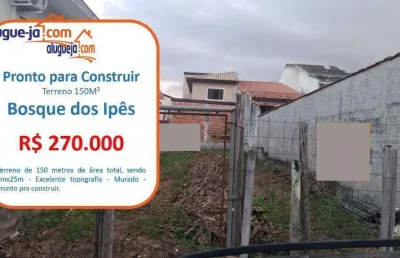 Terreno à venda, 150 m² por r$ 270.000,00 - residencial bosque dos ipês - são josé dos campos/sp