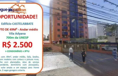 Apartamento com 1 dormitório para alugar, 49 m² por r$ 3.089,63/mês - vila adyana - são josé dos campos/sp
