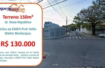 Terreno à venda, 150 m² por r$ 130.000,00 - jardim nova república - são josé dos campos/sp