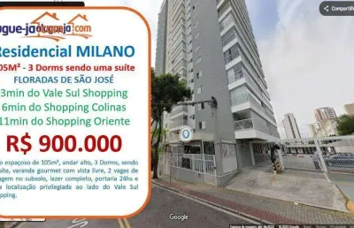 Apartamento com 3 dormitórios à venda, 103 m² por r$ 900.000,00 - jardim satélite - são josé dos campos/sp