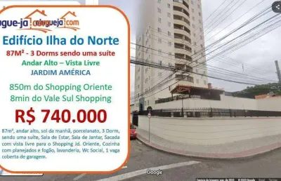 Apartamento com 3 dormitórios à venda, 87 m² por r$ 740.000,00 - jardim américa - são josé dos campos/sp