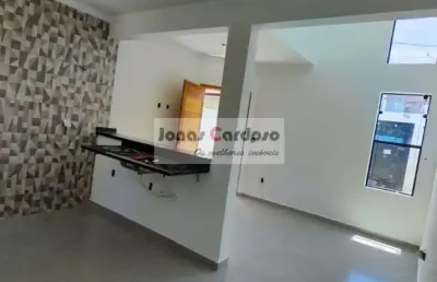 Casa térrea nova, super moderna a venda, com 3 quartos, 1 suíte, 2 vagas e amplo quintal no bairro alvorada, mogi das cruzes. por r$450 mil