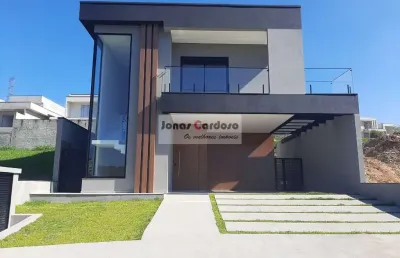 Sobrado novo de alto padrão à venda no cond. veneza, com 3 suítes, com closet, sala de tv, escritório e piscina em cezar de souza. por r$ 2.170.000,00