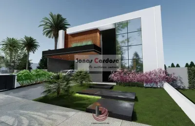 Casa de luxo em condomínio: 4 quartos, 4 suítes, 3 salas, 5 banheiros, 4 vagas em mosaico essence, mogi das cruzes-sp.
