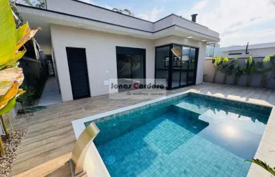 Casa térrea padrão à venda no condomínio veredas, mogi das cruzes-sp: 3 quartos sendo 3 suítes, 4 vagas, piscina ampla e paisagismo. r$: 1.650.000