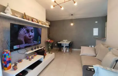 Apartamento tipo garden, mobiliado, lazer, ponta da praia, santos