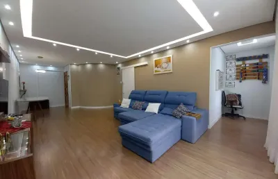 2 dormitórios, dependência, suíte, garagem demarcada, marapé, santos/sp