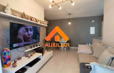 Apartamento tipo garden, mobiliado, lazer, ponta da praia, santos