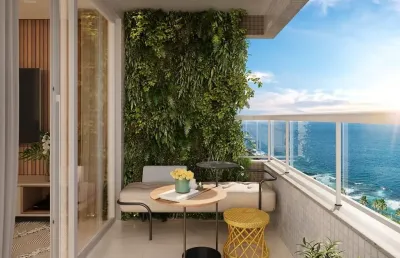 Residencial ilha de creta em piata com 2 quartos  e suíte