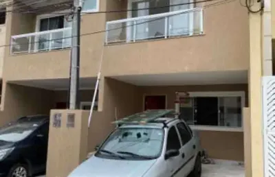 Casa em condomínio fechado com 3 quartos à venda na estrada da ligação, jacarepaguá, rio de janeiro, 180 m2 por r$ 420.000