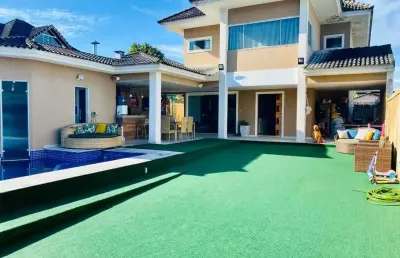 Casa em condomínio fechado com 3 quartos à venda na rua paulo josé mahfud, vargem pequena, rio de janeiro, 287 m2 por r$ 990.000