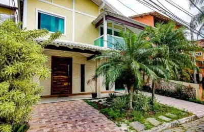 Casa em condomínio fechado com 4 quartos à venda na rua nilton santos, recreio dos bandeirantes, rio de janeiro, 314 m2 por r$ 1.525.000