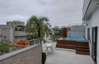 Cobertura com 3 quartos à venda na avenida genaro de carvalho, recreio dos bandeirantes, rio de janeiro, 172 m2 por r$ 950.000