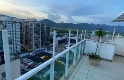 Cobertura com 3 quartos à venda na avenida josé luiz ferraz, recreio dos bandeirantes, rio de janeiro, 138 m2 por r$ 930.000
