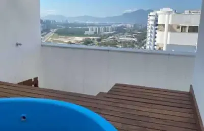 Cobertura com 2 quartos à venda na avenida alfredo baltazar da silveira, recreio dos bandeirantes, rio de janeiro, 127 m2 por r$ 790.000