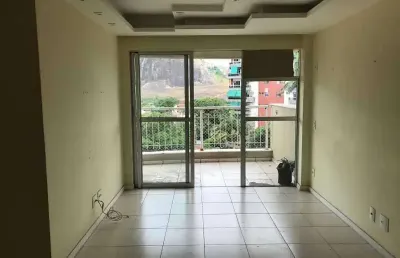 Apartamento com 3 quartos à venda na rua retiro dos artistas, pechincha, rio de janeiro, 76 m2 por r$ 425.000
