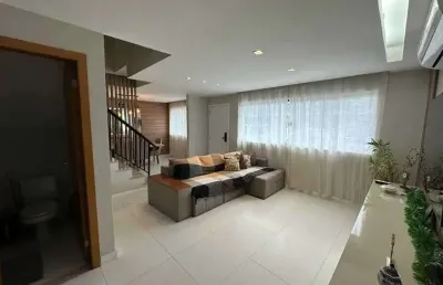 Casa em condomínio fechado com 3 quartos à venda na rua manhuaçu, vargem grande, rio de janeiro, 138 m2 por r$ 775.000