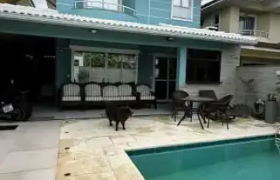 Casa em condomínio fechado com 4 quartos à venda na rua salomão malina, vargem pequena, rio de janeiro, 180 m2 por r$ 1.200.000