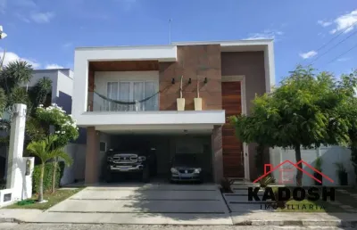 Casa de luxo em condomínio: 4 quartos, 3 suítes, 2 salas, 4 banheiros, 3 vagas de garagem, 397 m² em feira de santana-ba