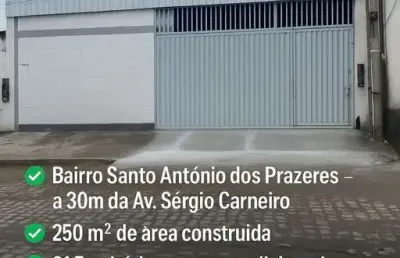 Galpão para locação localizado no bairro santo antonio dos prazeres em feira de santana